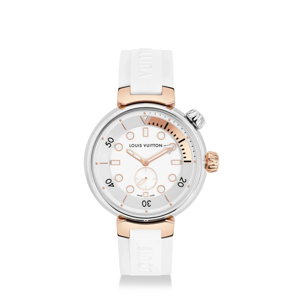 TAMBOUR STREET DIVER 18K gold (rose) stainless steel quartz watch, 39.5 mm product photograph