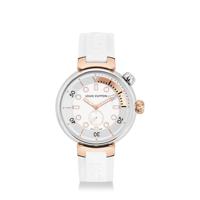 TAMBOUR STREET DIVER 18K gold (rose) stainless steel quartz watch, 39.5 mm