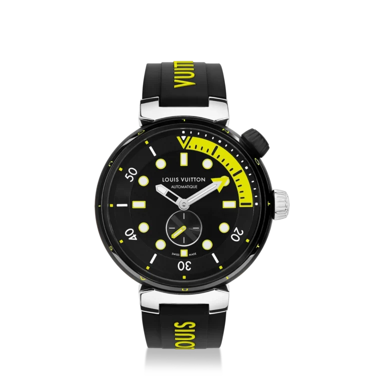 TAMBOUR STREET DIVER stainless steel automatic watch, 44 mm