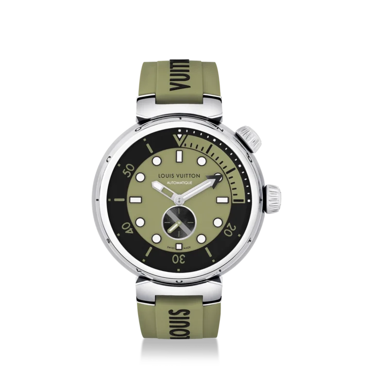 TAMBOUR STREET DIVER stainless steel automatic watch, 44 mm