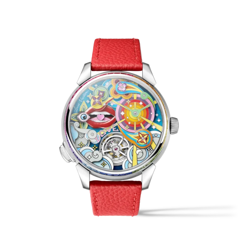 TAMBOUR TAIKO ARTY 18K Gold (White) Automaton Watch, Automatic, 42 mm