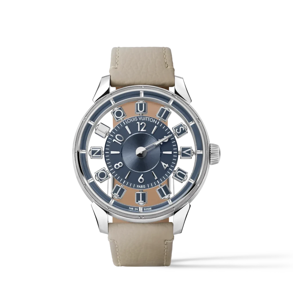 TAMBOUR TAIKO SPIN TIME AIR 18K gold (white) automatic watch, 42.5 mm product photograph