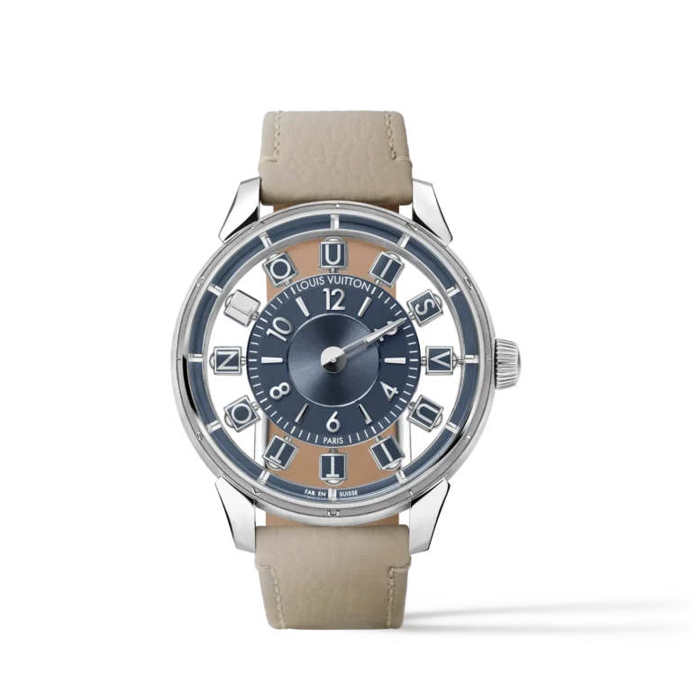 TAMBOUR TAIKO SPIN TIME AIR 18K gold (white) automatic watch, 42.5 mm