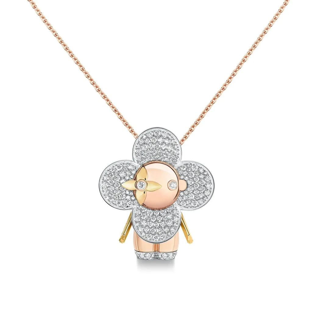 VIVIENNE LARGE 18K GOLD DIAMOND NECKLACE